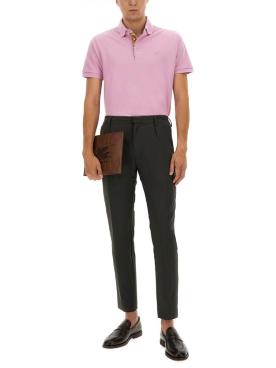 25FW 에트로 폴로 티셔츠 MRMD0005 AJ264F3919 Purple - ETRO