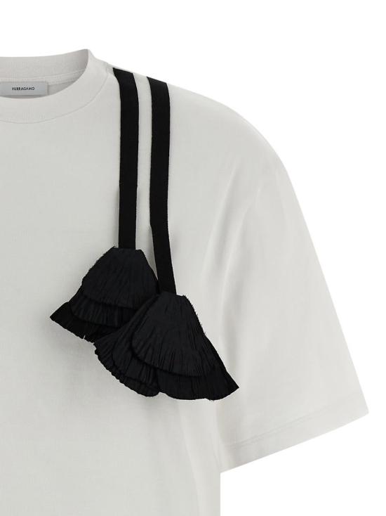  살바토레 페라가모 반팔 티셔츠 788380BIANCO Multicolor - SALVATORE FERRAGAMO