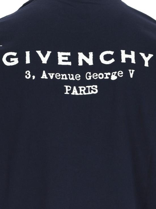 25FW 지방시 반팔 티셔츠 BM71NK3YRJ499 Blue - GIVENCHY