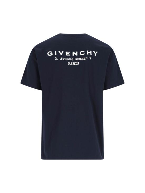 25FW 지방시 반팔 티셔츠 BM71NK3YRJ499 Blue - GIVENCHY