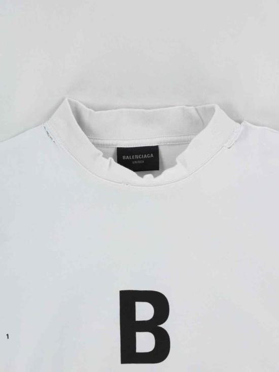 25SS 발렌시아가 옵틱컬 오버사이즈 티셔츠 811688 TRVU69081 White - BALENCIAGA