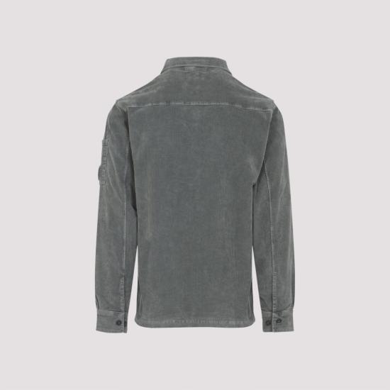25FW 씨피 컴퍼니 코듀로이 렌즈 롱슬리브 버튼 셔츠 19CMSH071A 006410O Grey - C.P. COMPANY