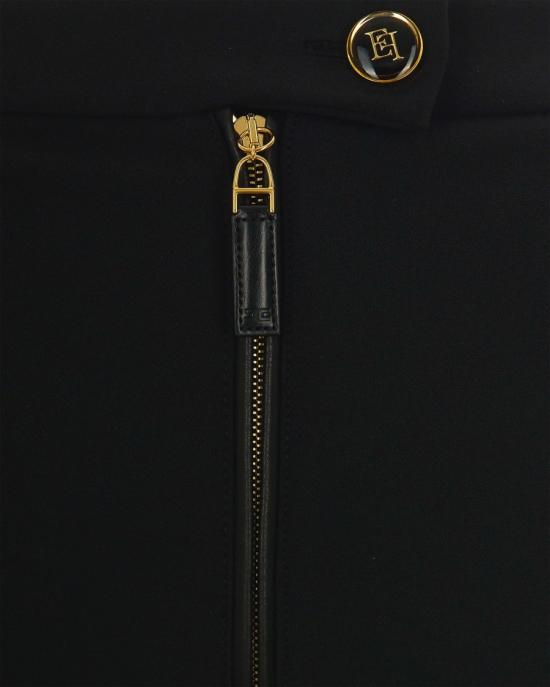 25FW 엘리자베타프랜치 스트레이트 팬츠 8679242 Black - ELISABETTA FRANCHI