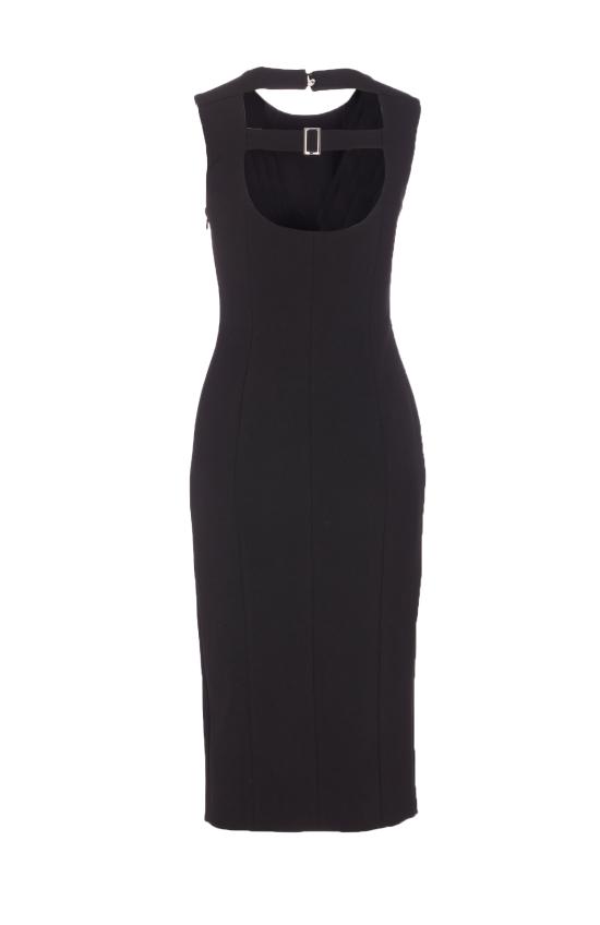 25FW 리우조 미디 원피스 CF5370T2527 22222 Black - LIU JO