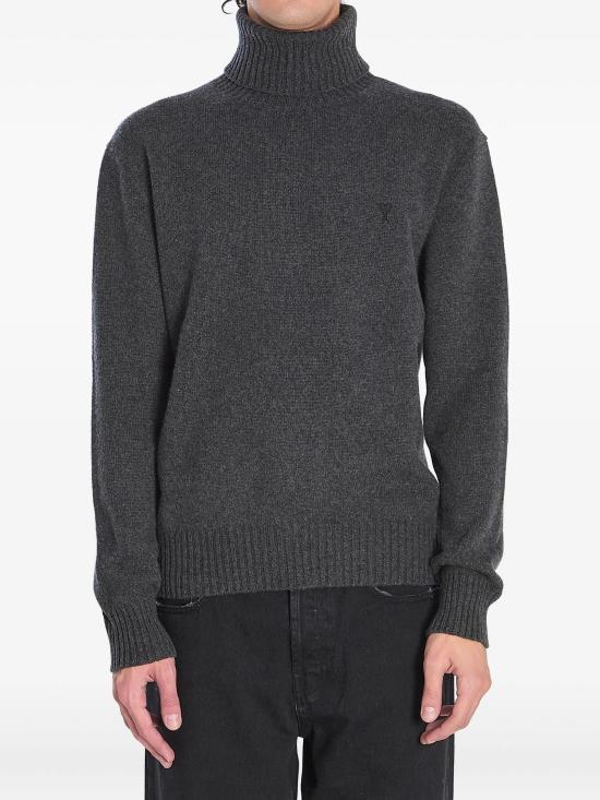 26SS 아미 톤온톤 하트 로고 캐시미어 터틀넥 스웨터 HKS831005 DS026374 M