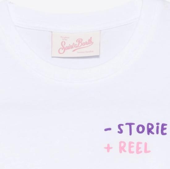 25SS [키즈] 세인트바쓰 티셔츠 ELLY 03330H Storie reel - MC2 SAINT BARTH