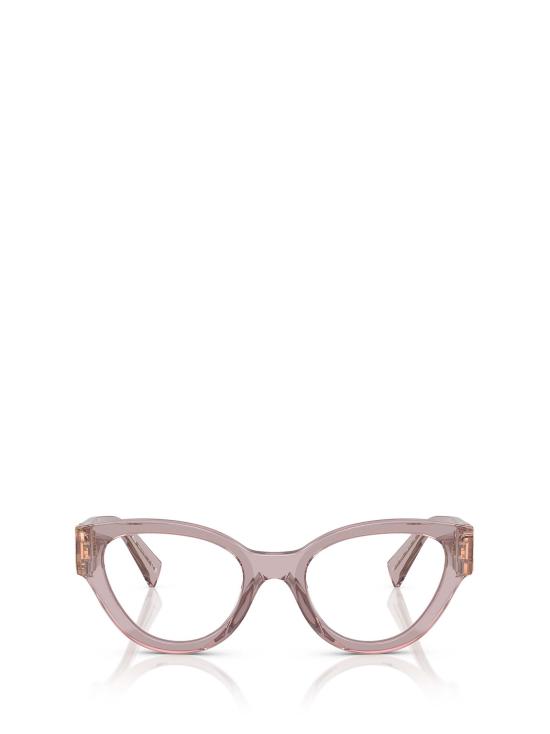 26FW 미우미우 안경 MU 01VV 12W1O1 TRANSPARENT MAUVE