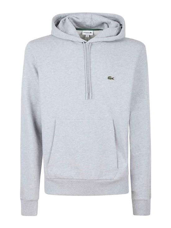 25FW 라코스테 오가닉 코튼 후드 티셔츠 SH9623CCA Grey