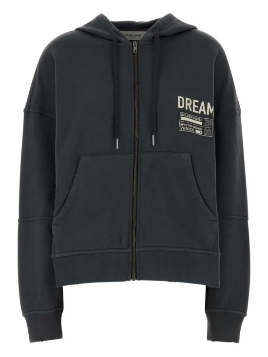 25FW 골든구스 후드 티셔츠 GUP02334 P002143 60617 MIX ANTHRACITE