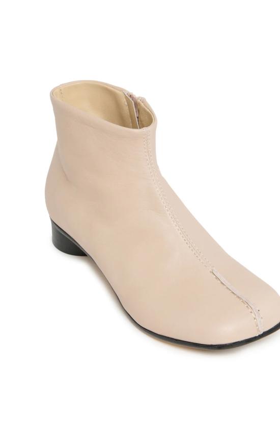 25FW [키즈] MM6 메종마르지엘라 미들 부츠 80977 1 Beige - MM6 MAISON MARGIELA