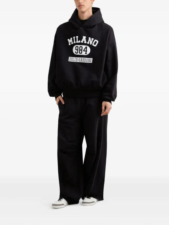 25FW 돌체앤가바나 후드 티셔츠 G9BJGTG7PLP N0000 NERO - DOLCE & GABBANA