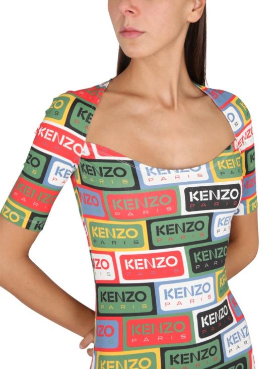  겐조 숏 원피스 FD52RO729 4SNMU Multicolor - KENZO