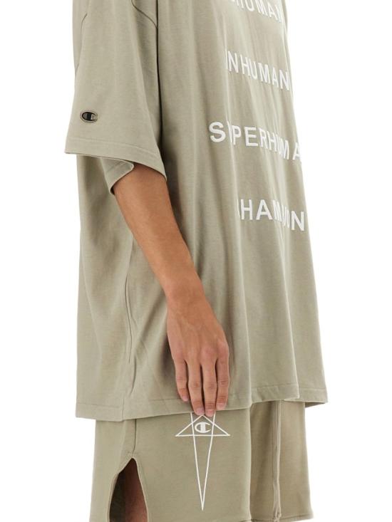 25SS 릭오웬스 x 챔피온 반팔 티셔츠 CM01E1675 CHJG08 Neutrals - RICK OWENS X CHAMPIONS