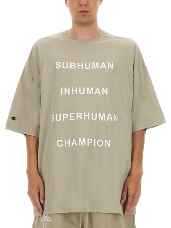 25SS 릭오웬스 x 챔피온 반팔 티셔츠 CM01E1675 CHJG08 Neutrals