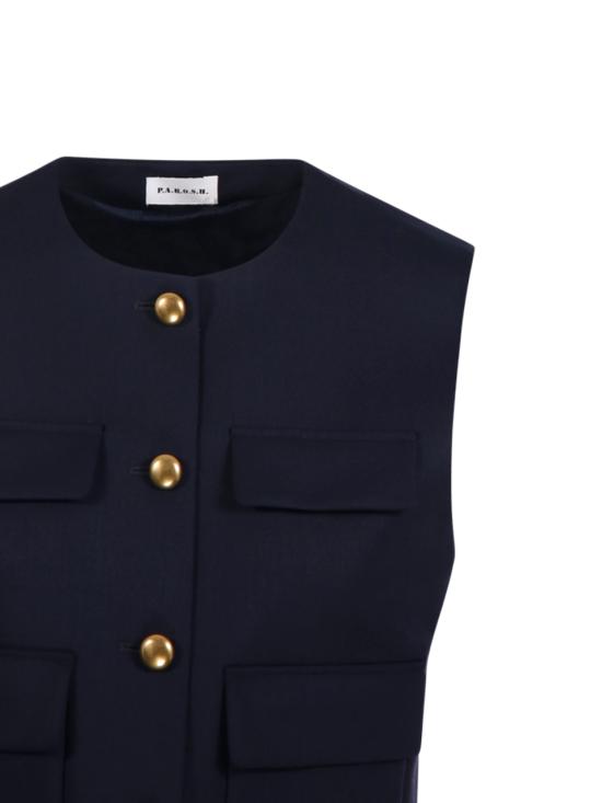 25FW 파로쉬 베스트 LILIUXY25 D410047G 012 BLU - PAROSH