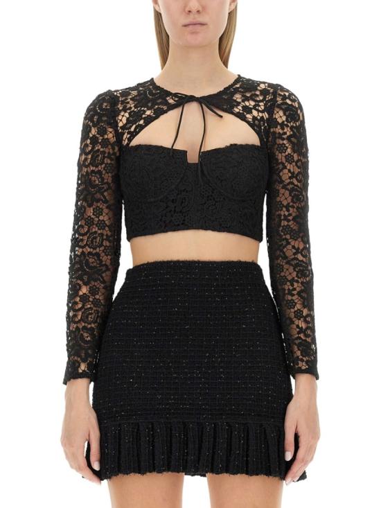  셀프 포트레이트 긴팔 티셔츠 AW23002TB BLACK Black