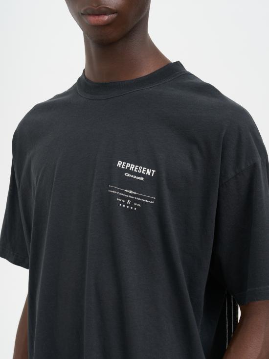 25FW 리프레젠트 반팔 티셔츠 MMLM10028604 Black - REPRESENT