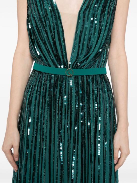  사이드 코베이시 롱 원피스 스팽글 롱 드레스 - SAIID KOBEISY