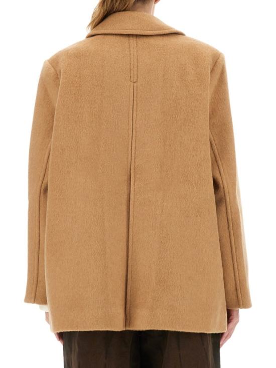 25FW 가니 더블 브레스트 자켓 W0876 399 Brown - GANNI