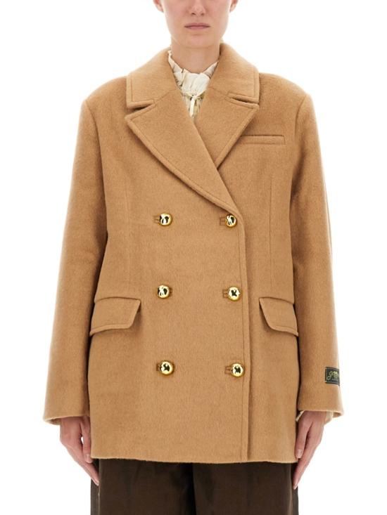 25FW 가니 더블 브레스트 자켓 W0876 399 Brown