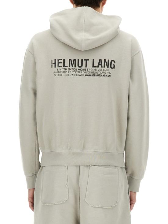  헬무트랭 후드 티셔츠 O10HM520 B00 Grey - HELMUT LANG