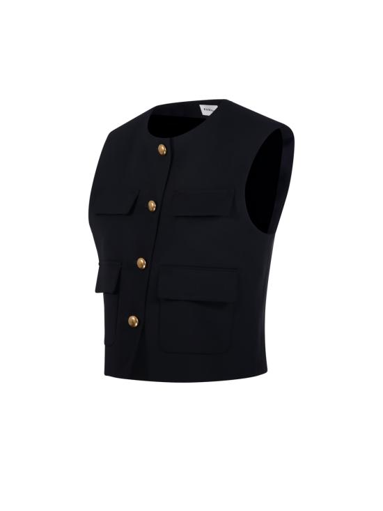 25FW 파로쉬 베스트 LILIUXY25 D410047G 013 NERO - PAROSH