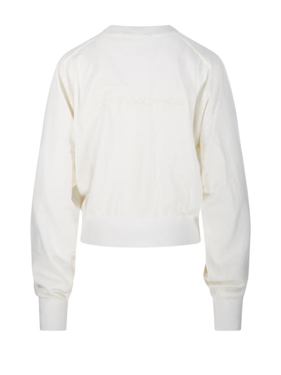25FW 자크뮈스 스웨터 25HSWW00632AK00299 110 OFF WHITE - JACQUEMUS