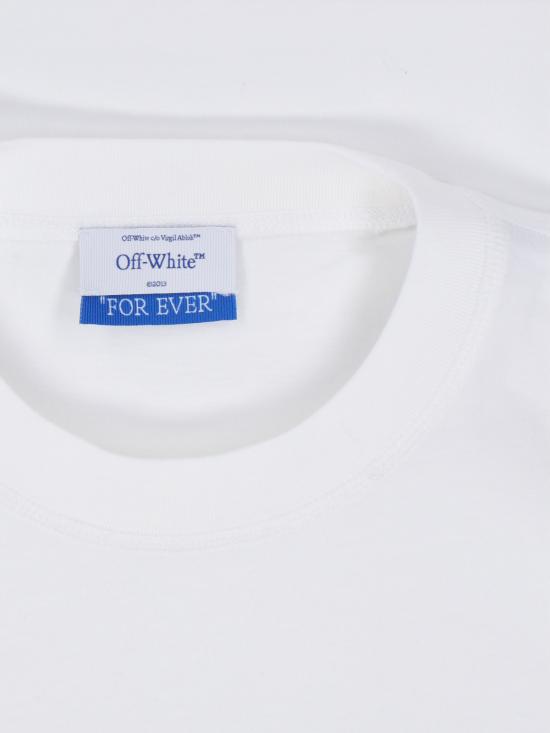 25FW 오프화이트 반팔 티셔츠 OWAA090C99JER004 0110 White - OFF WHITE