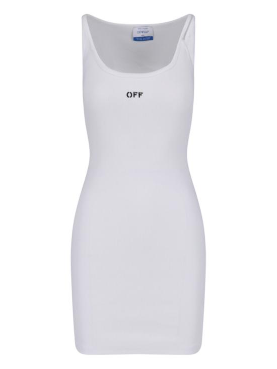 25FW 오프화이트 미디 원피스 OWDB304C99JER002 0110 White