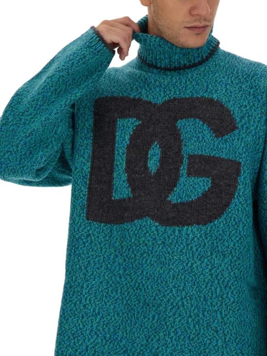  돌체앤가바나 터틀넥 GXR18T JFMN1S9001 Blue - DOLCE & GABBANA