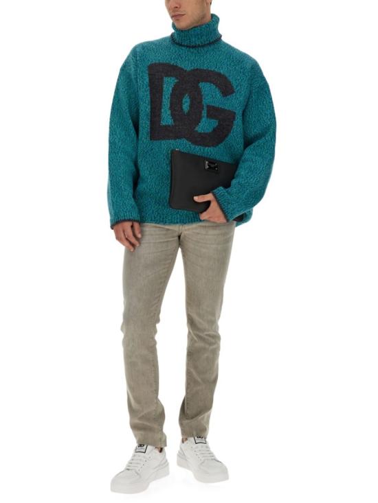  돌체앤가바나 터틀넥 GXR18T JFMN1S9001 Blue - DOLCE & GABBANA