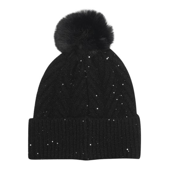 25FW 리우조 이어플랩 캡 2F5009M0300 22222 Black - LIU JO