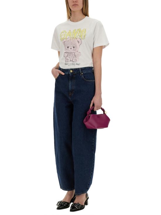 25FW 가니 반팔 티셔츠 T4289 151 WHITE - GANNI