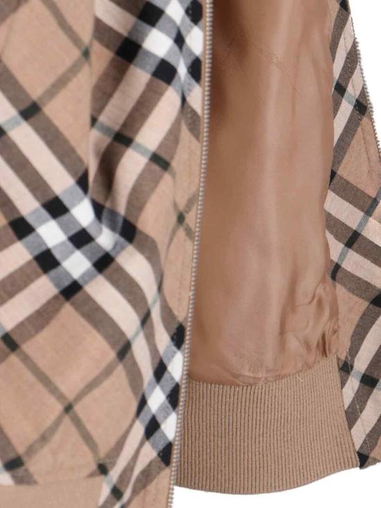  버버리 체크 울 블렌드 봄버 자켓 8092963C1202 Neutrals - BURBERRY