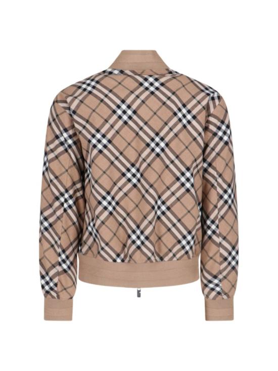  버버리 체크 울 블렌드 봄버 자켓 8092963C1202 Neutrals - BURBERRY