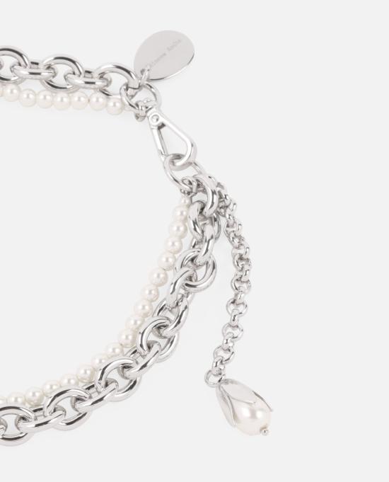 25FW 시몬로샤 주얼리 NKS910904PEARL Silver - SIMONE ROCHA