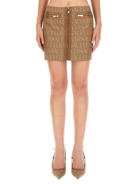 베르사체 숏 스커트 1010926 1A033152N740 Brown