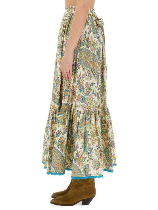  에트로 롱 스커트 WRFA0016 99SA568X0801 Green - ETRO