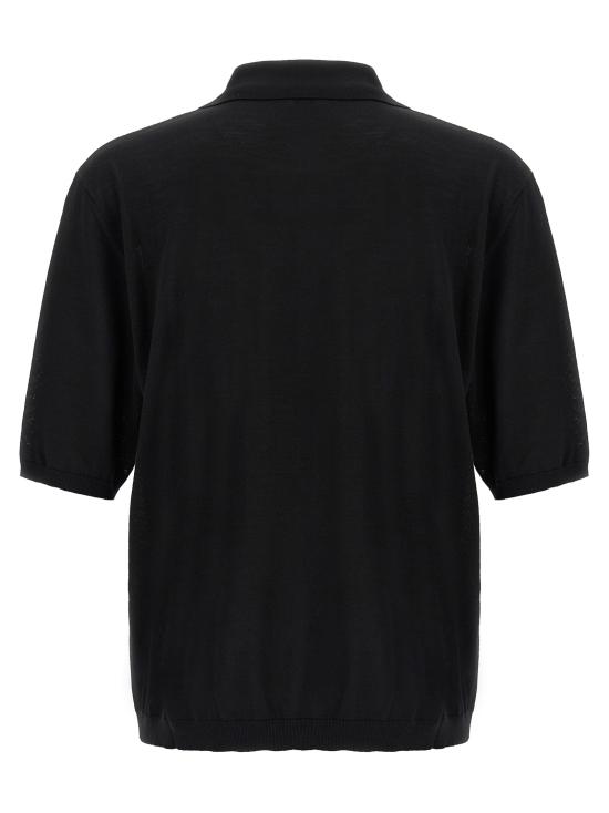 26SS 생로랑 폴로 티셔츠 821733Y77AS1000 Black - SAINT LAURENT