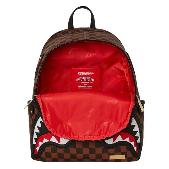 25FW 스프레이그라운드 백팩 B7833 SAWTOOTH SHARKS IN PARIS Brown - SPRAYGROUND