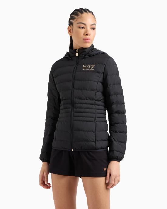 25FW 엠포리오 아르마니 숏패딩 8NTB23 TNF8Z 0200 Black - EMPORIO ARMANI