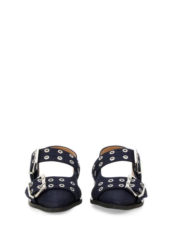 25FW 가니 플랫 슈즈 S2797 642 DENIM - GANNI