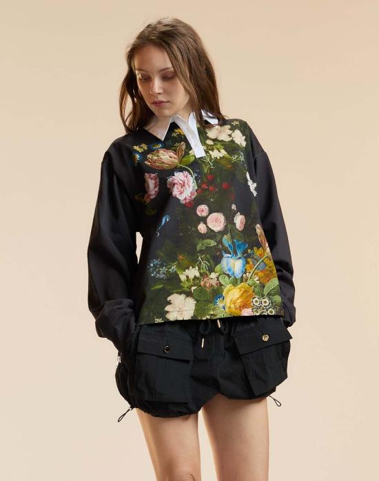  신시아 로리 숏팬츠 신시아 로울리 나일론 카고 블룸머 블랙 - CYNTHIA ROWLEY