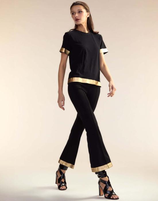  신시아 로리 크롭 팬츠 신시아 로울리 아테나  블랙 - CYNTHIA ROWLEY