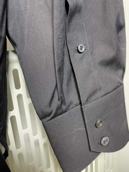  톰포드 긴팔 셔츠 톰 포드 코튼 팝린 셔츠 블랙 - TOMFORD