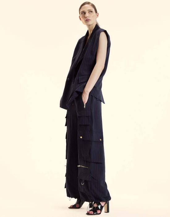  신시아 로리 베스트 신시아 로울리 핀스트라이프 조끼 네이비/아이보리 - CYNTHIA ROWLEY