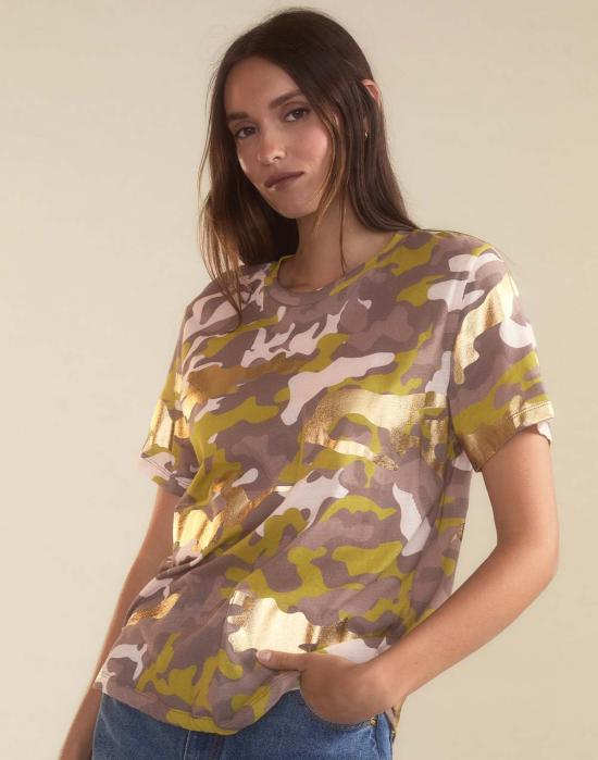  신시아 로리 반팔 티셔츠 신시아 로울리 인 플레인 사이트 티 카모 - CYNTHIA ROWLEY