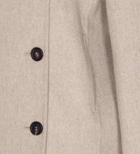 25FW 브루넬로 쿠치넬리 핸드크래프트 크롭트 피 코트  MD5037424C063 GREY - BRUNELLO CUCINELLI