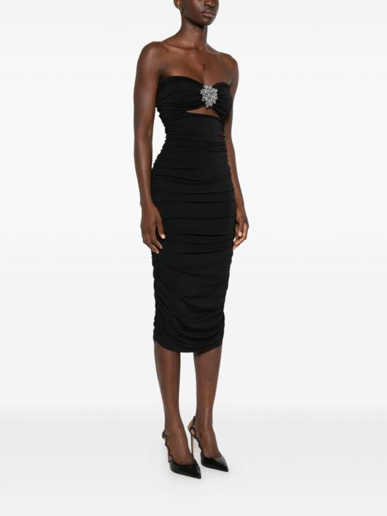 25FW 아멘쿠튀르 미디 원피스 AMW25517920 Black - AMEN COUTURE