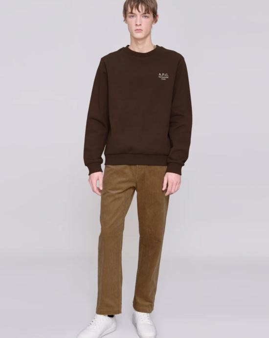  아페쎄 긴팔 티셔츠 COHBVM27913 TCA Ecru brown - A.P.C.
